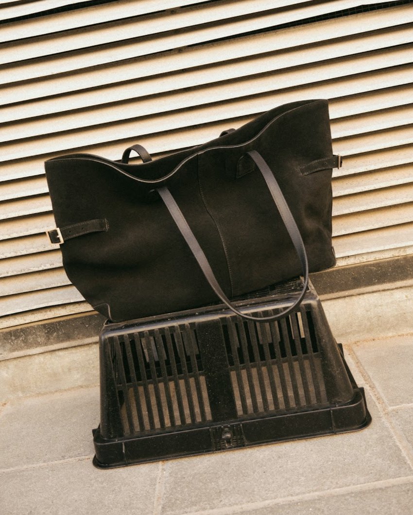 Lesley Tote Bag Suede Black