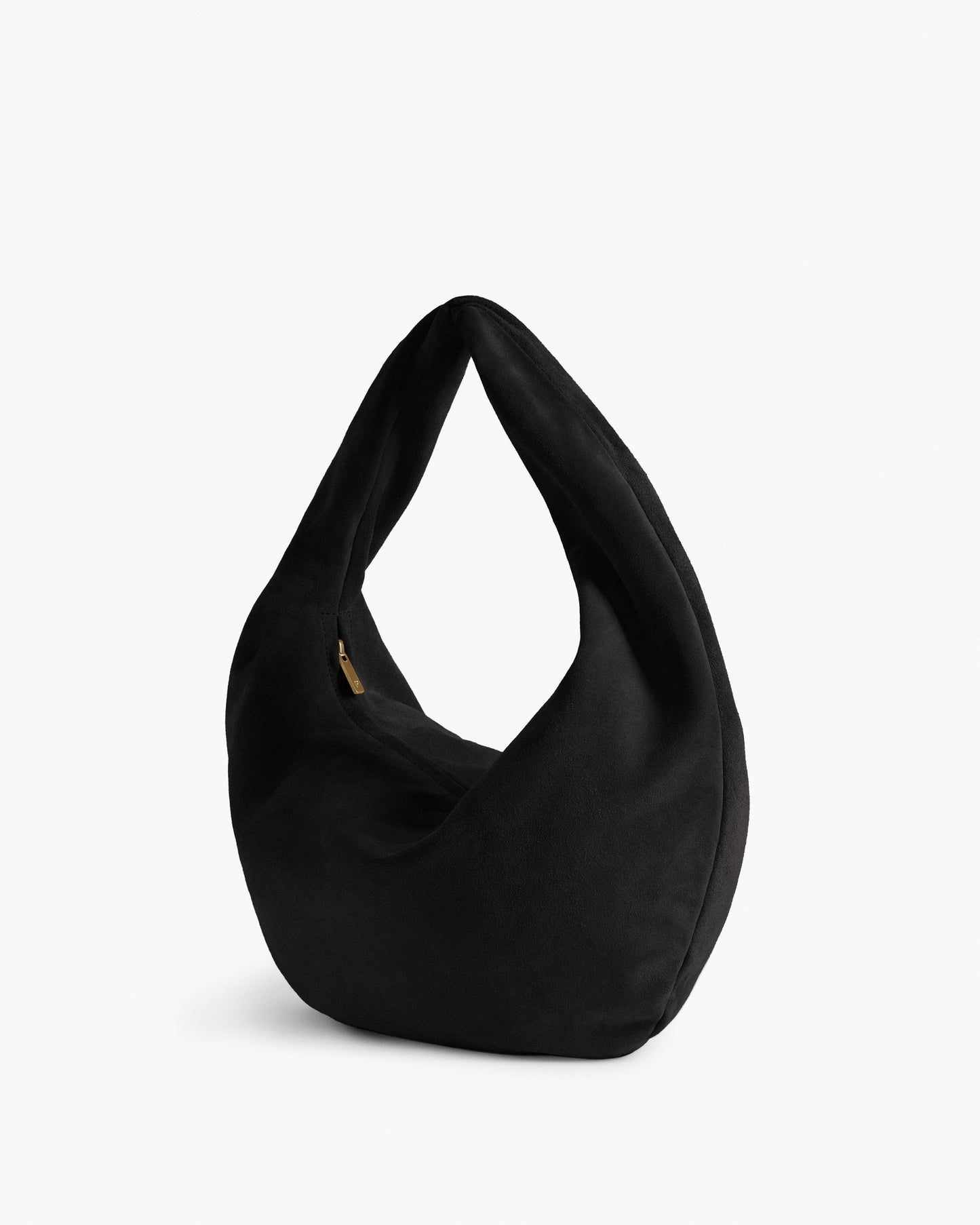 Alva Shoulder Bag Suede Black