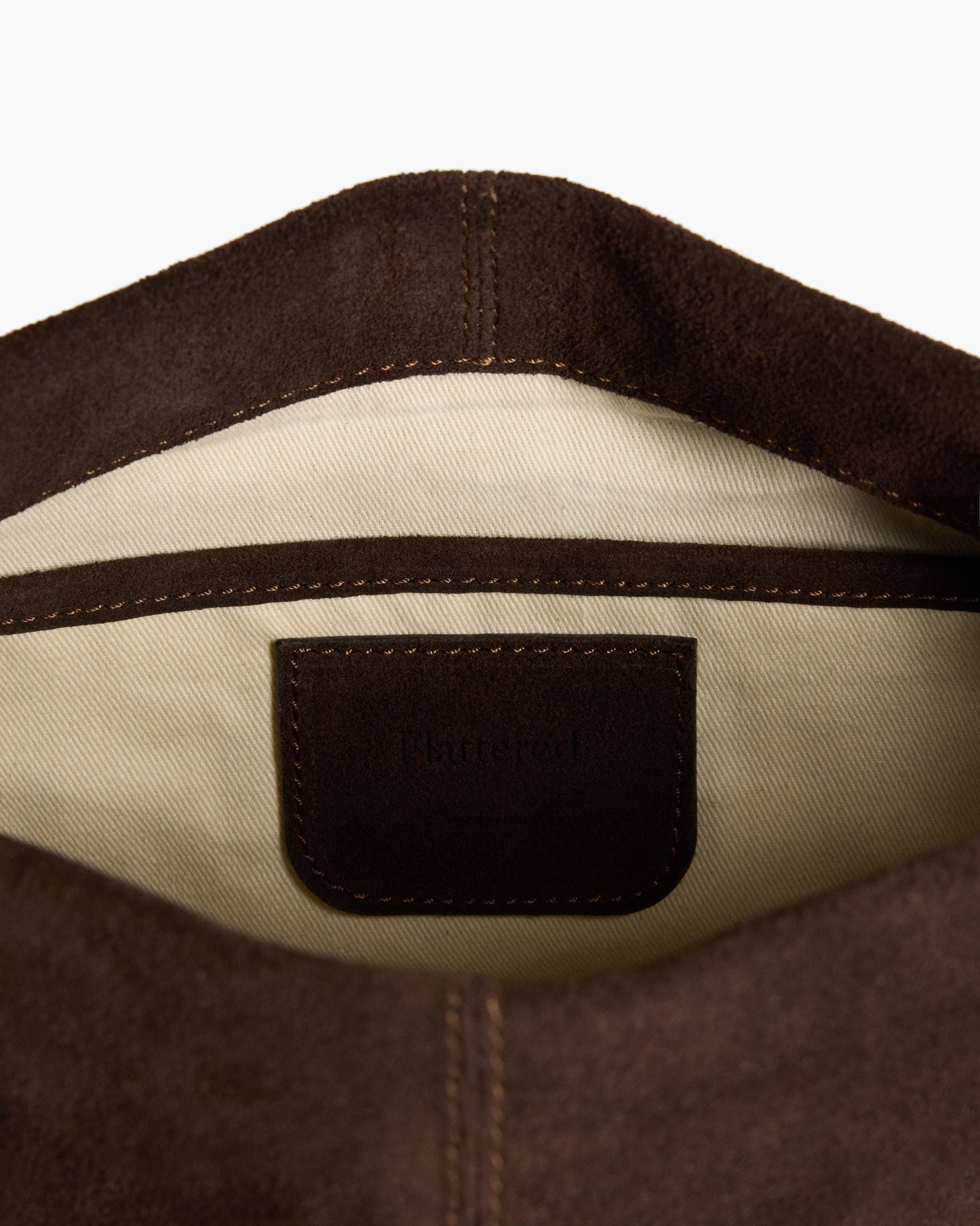 Clay Clutch Suede Chocolate