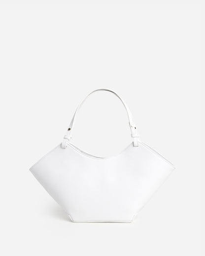 Dilba Mini Tote Bag Leather White