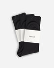Flattered 3 Sock Mercerized Black Cotton Top