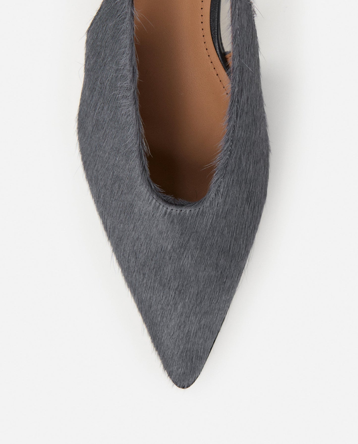 Avalon Leather Hair Stone Grey