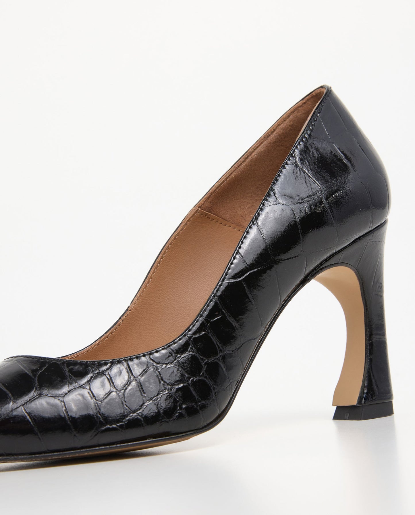 Leonie Leather Black Croco