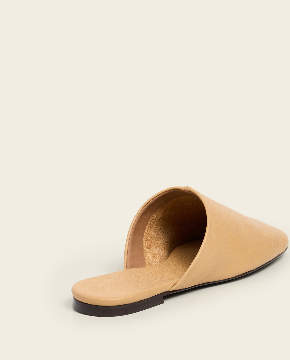 Maurine Grained Leather Biscotti
