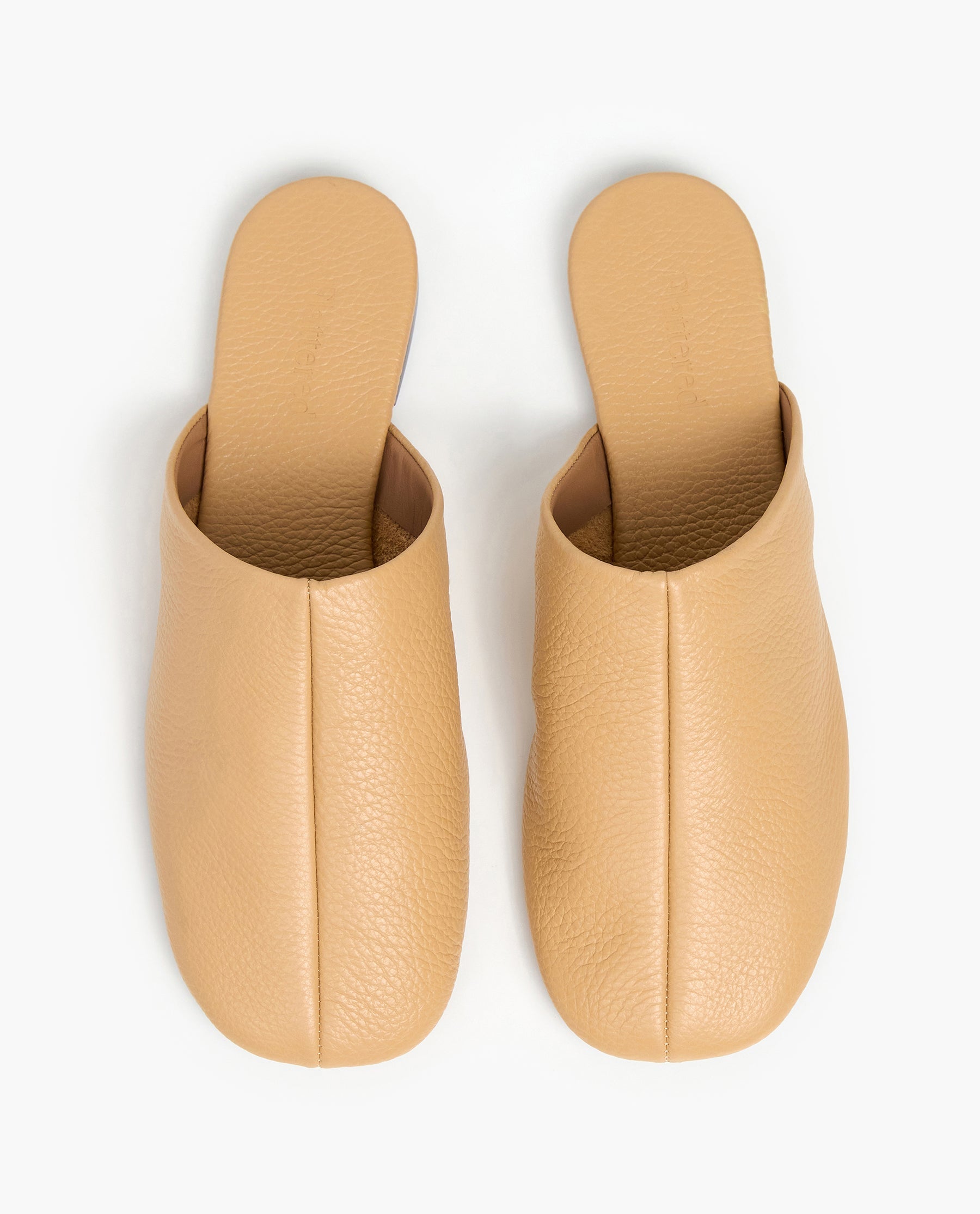 Maurine Grained Leather Biscotti