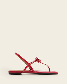 Sina Leather Patent Cherry