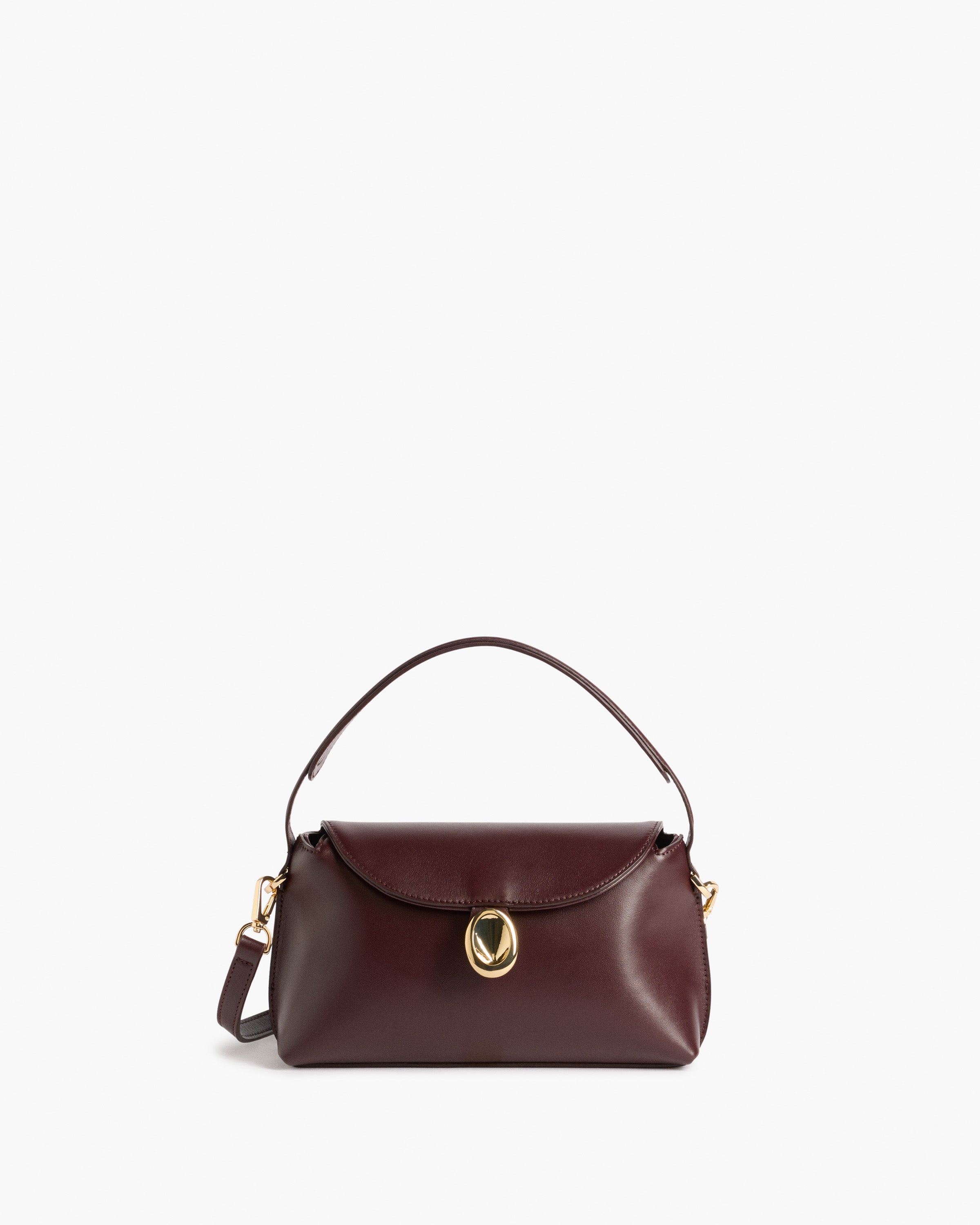 Gaia Mini Bag Leather Burgundy 0383