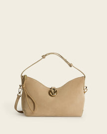 Gaia Handbag Suede Sand