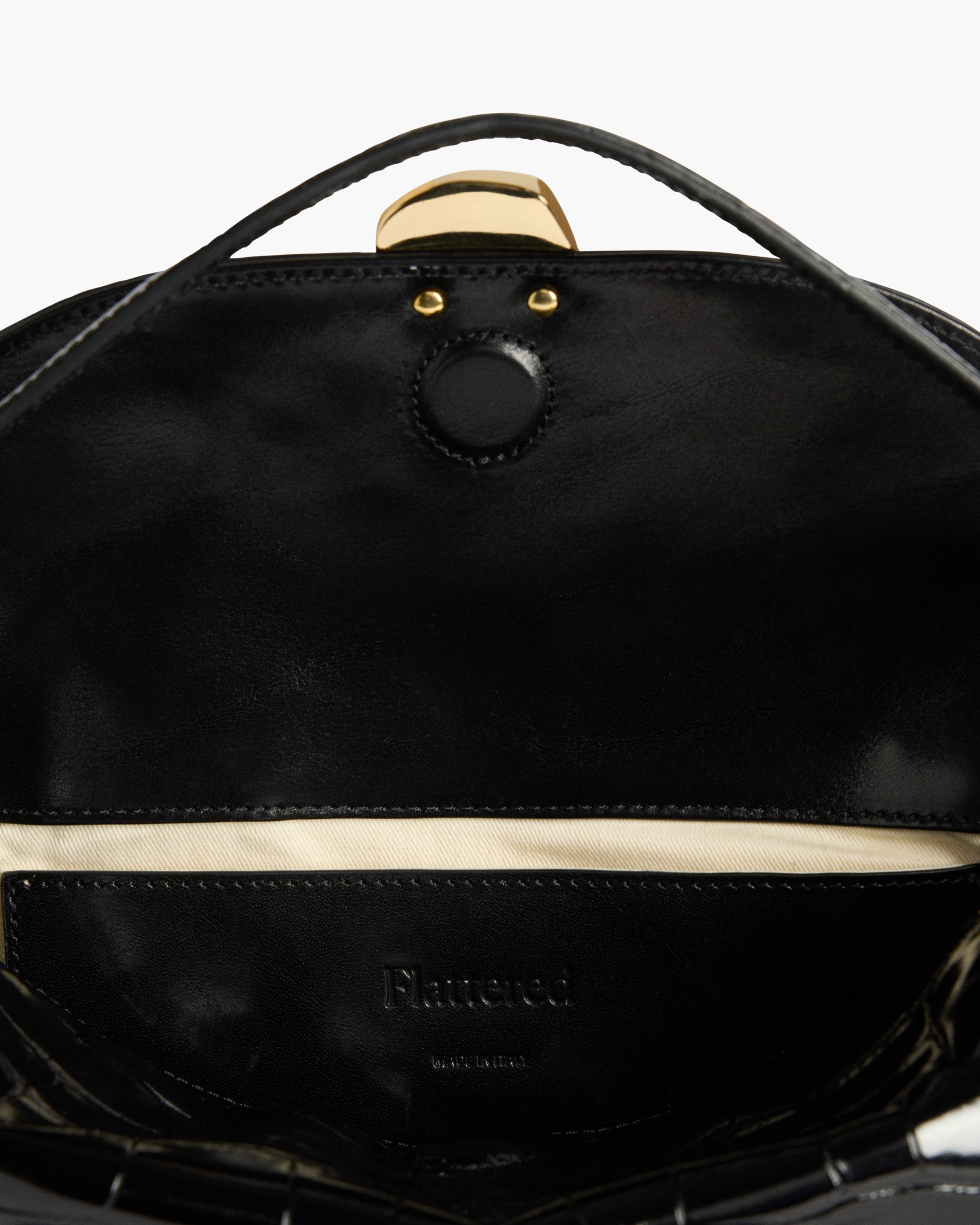 Hanna Grande Bag Leather Croco Black
