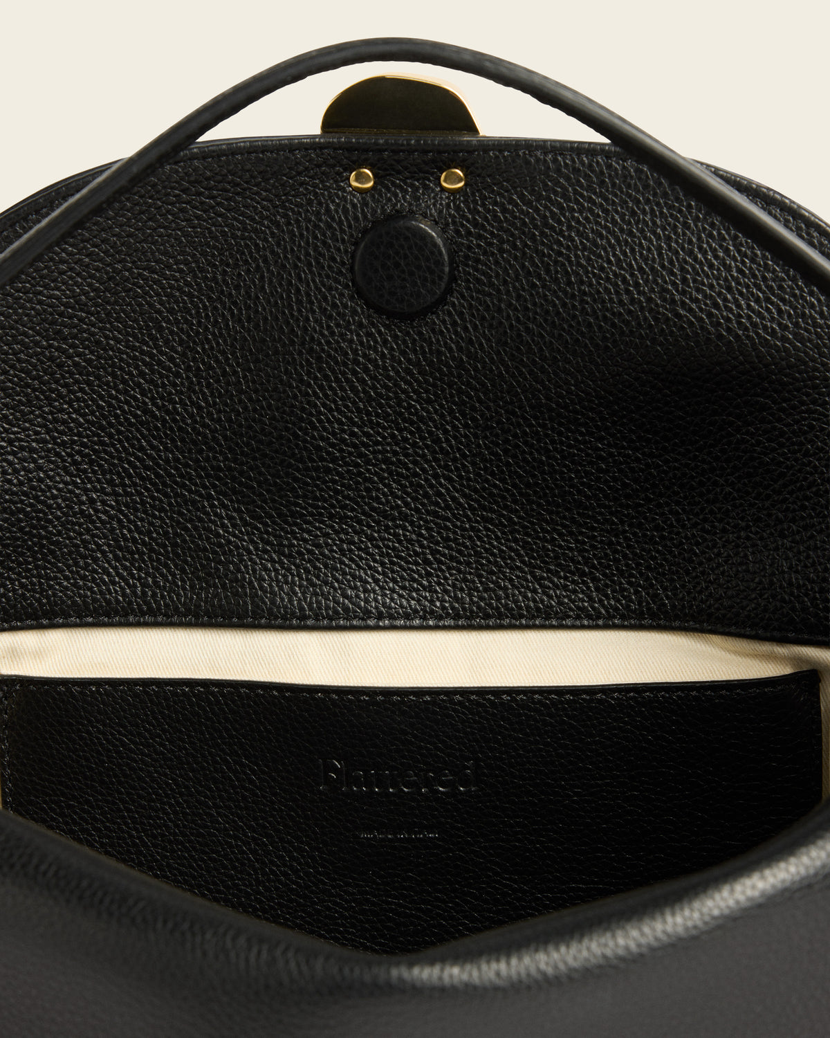 Hanna Grande Bag Grained Leather Black