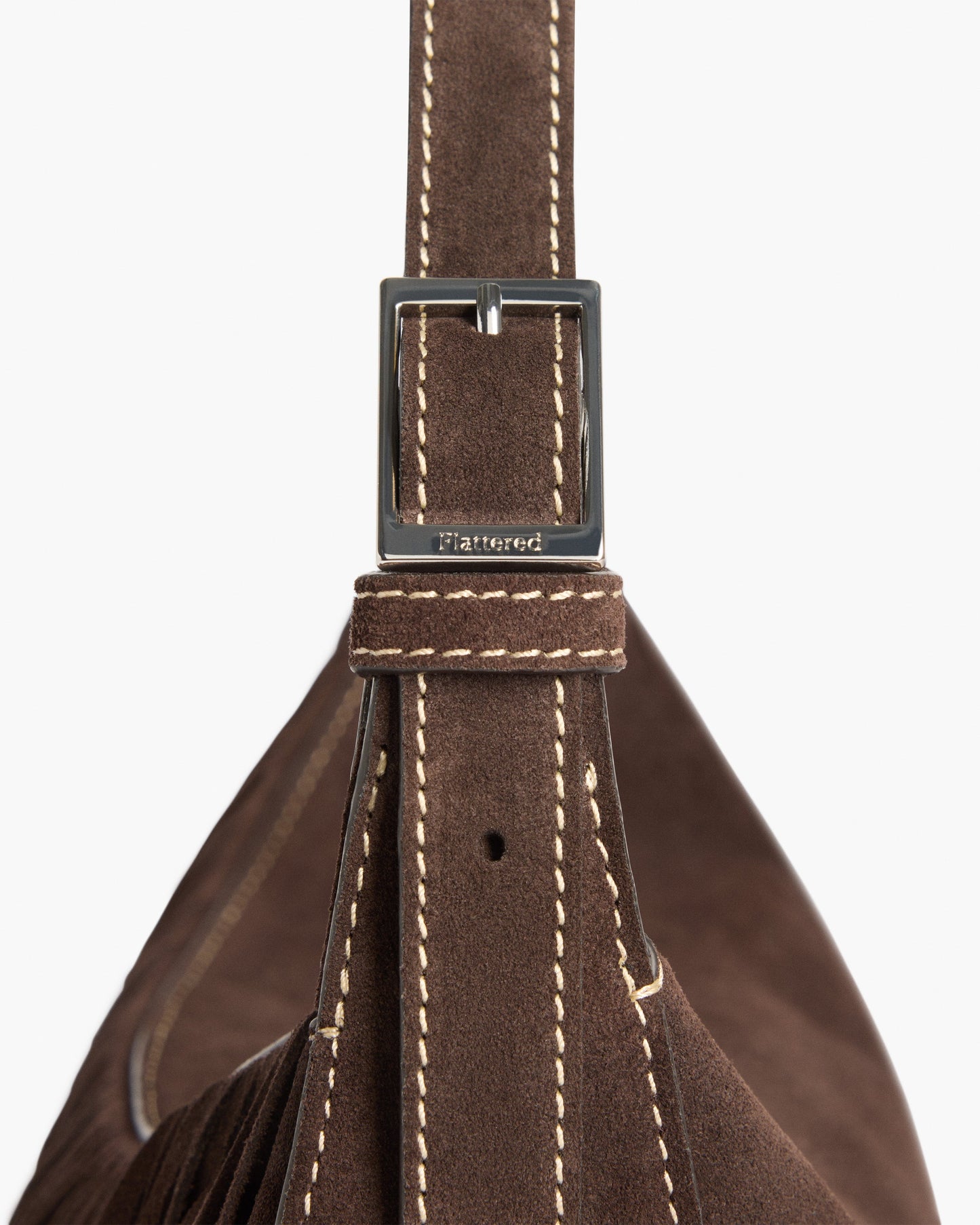 Ivy Cross Shoulder Bag Suede Chocolate