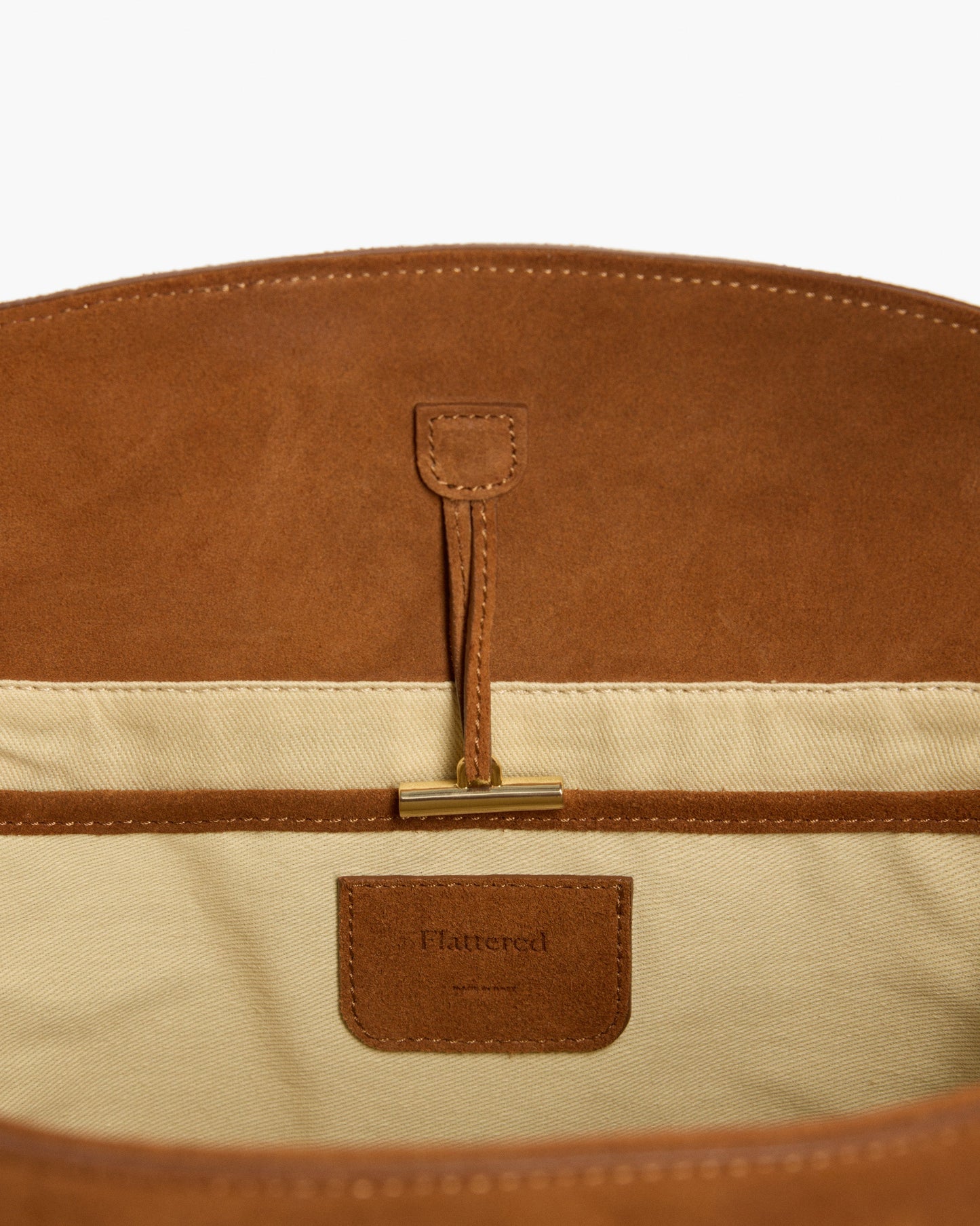 Joyce Handbag Suede Bourbon
