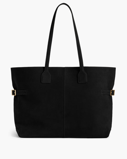 Lesley Tote Bag Suede Black