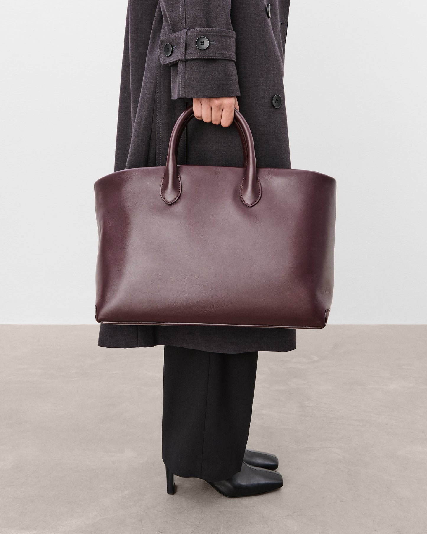 Lola Tote Leather Burgundy