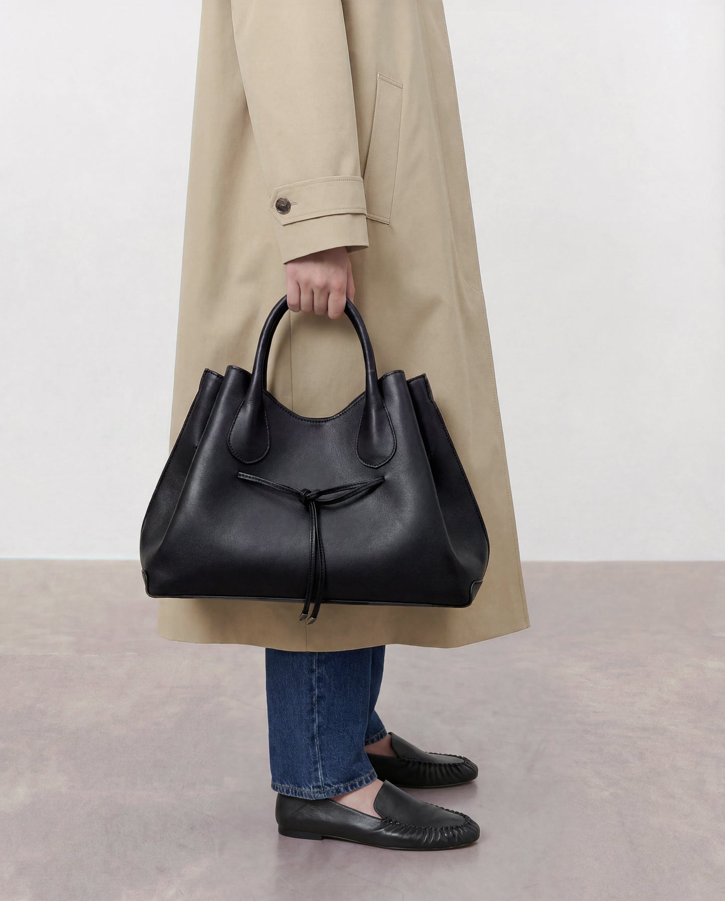 Maris Tote Bag Leather Black