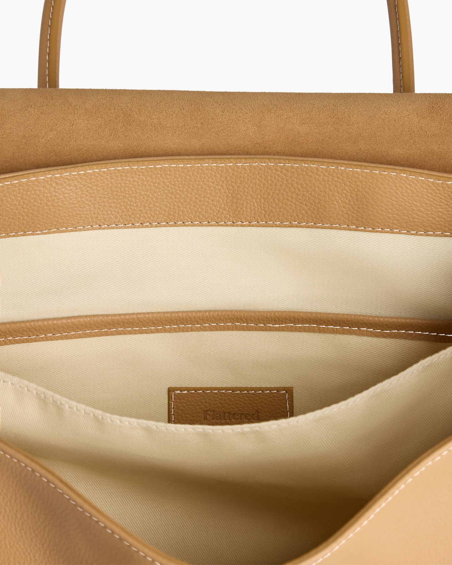 Lydia Tote Bag Grained Leather Cognac