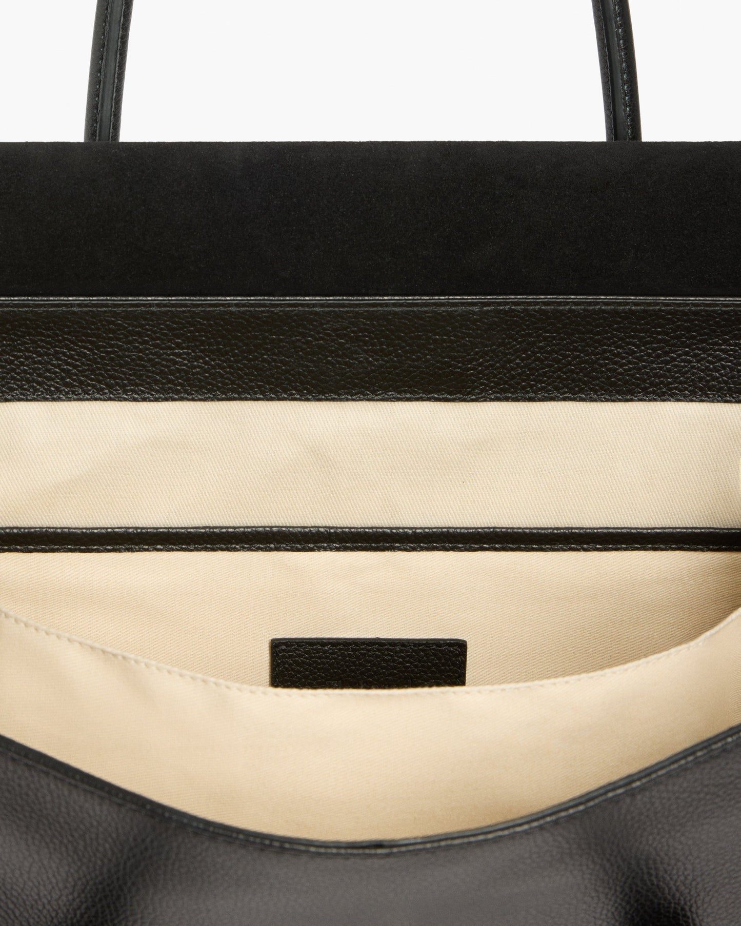 Lydia Tote Bag Grained Leather Black