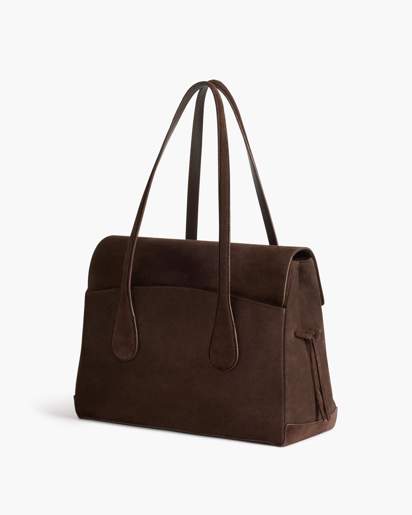 Lydia Tote Bag Suede Chocolate